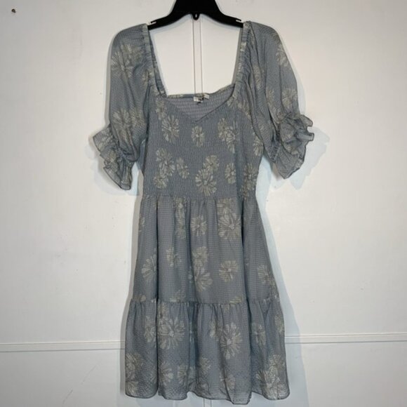 Madewell Dresses Madewell Silk Lucie Smocked Mini Dress In Moody Blooms - Picture 5 of 13